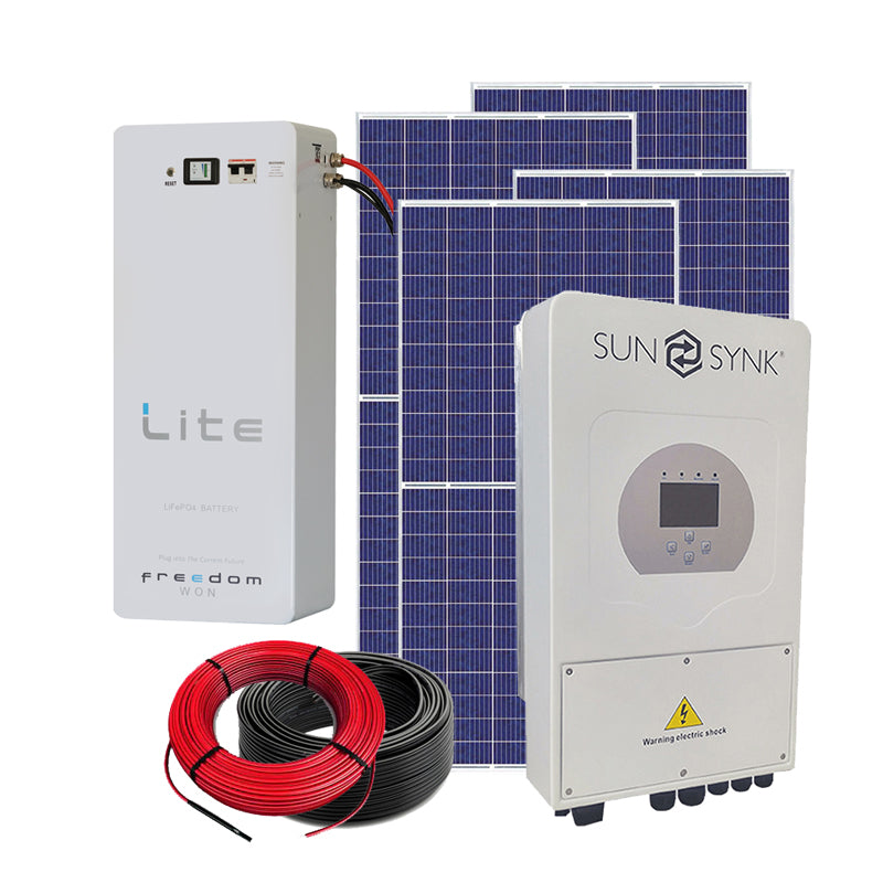 SunSynk 5kW 48V 8kWh Self Consumption Kit - Sustainable.co.za