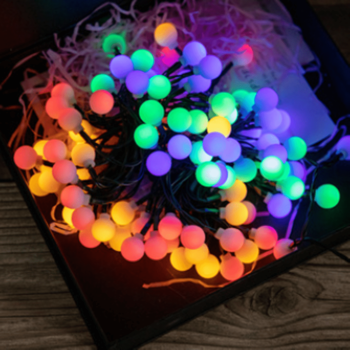 Litehouse Solar LED Bubble Ball Multicolour Fairy Lights