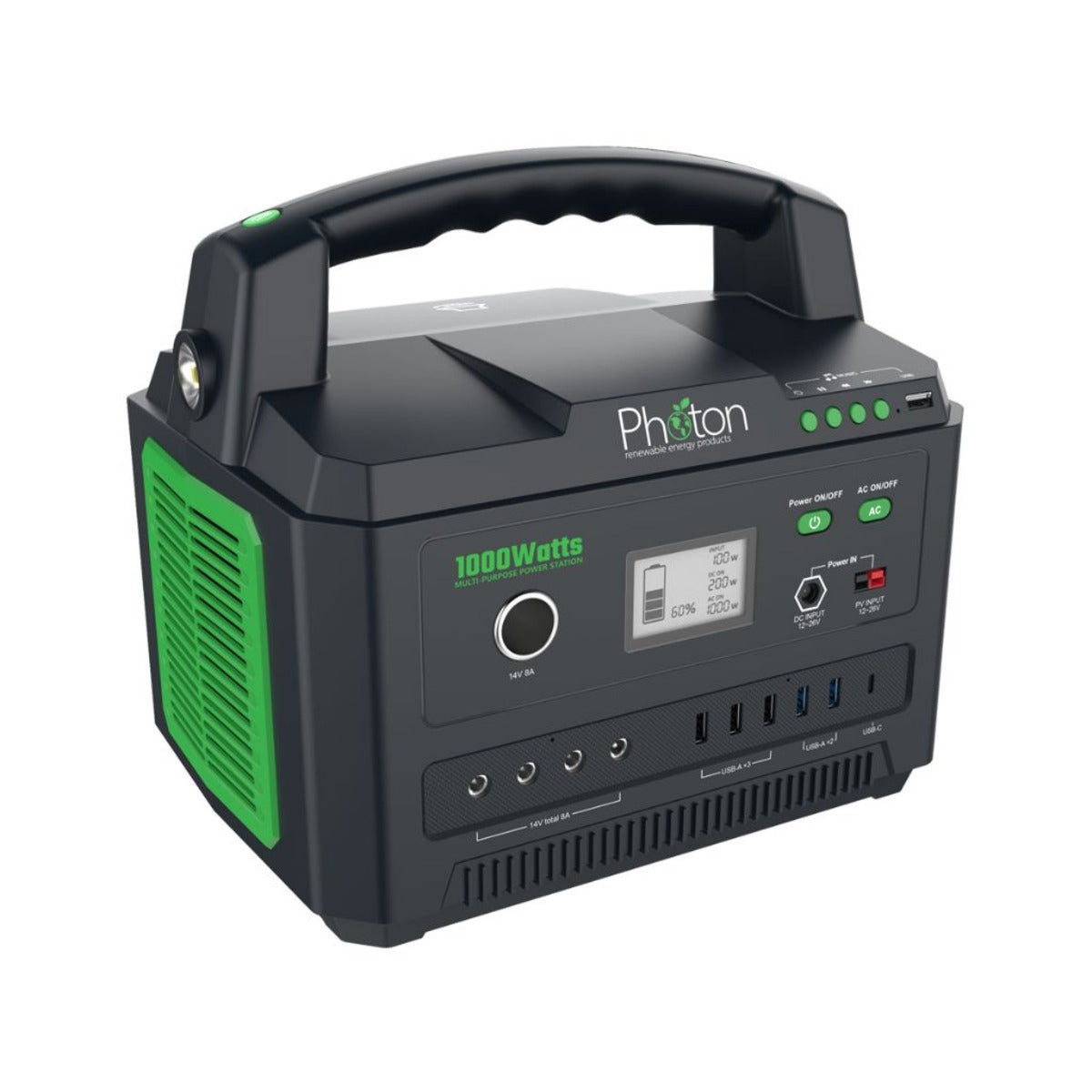 Photon 1000W Portable Power Station With UPS