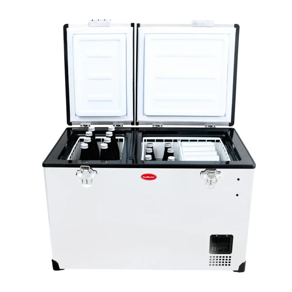 SnoMaster SMDZ-EX67D 12V-220V 66 Litre Dual Compartment Fridge-Freezer