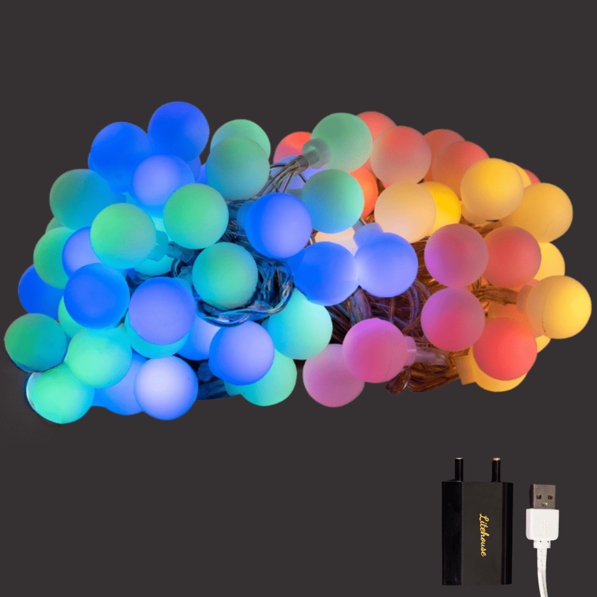 Litehouse LED Bubble Ball Colourful Fairy Lights