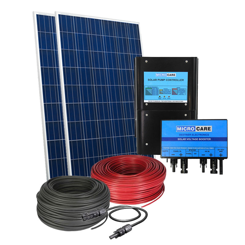 Microcare 0.375kW Single-Phase Solar Pumping Kit