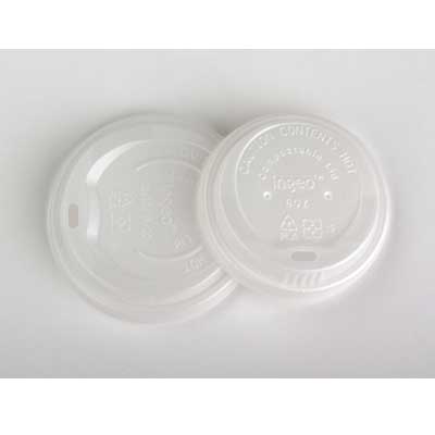 EcoPack Compostable Lid for 250ml Cup - Pack of 100
