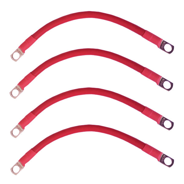 Sustainable 350mm Red Battery Connector Pack of 4