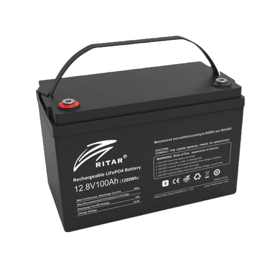 Ritar 100Ah 12.8V Lithium Battery