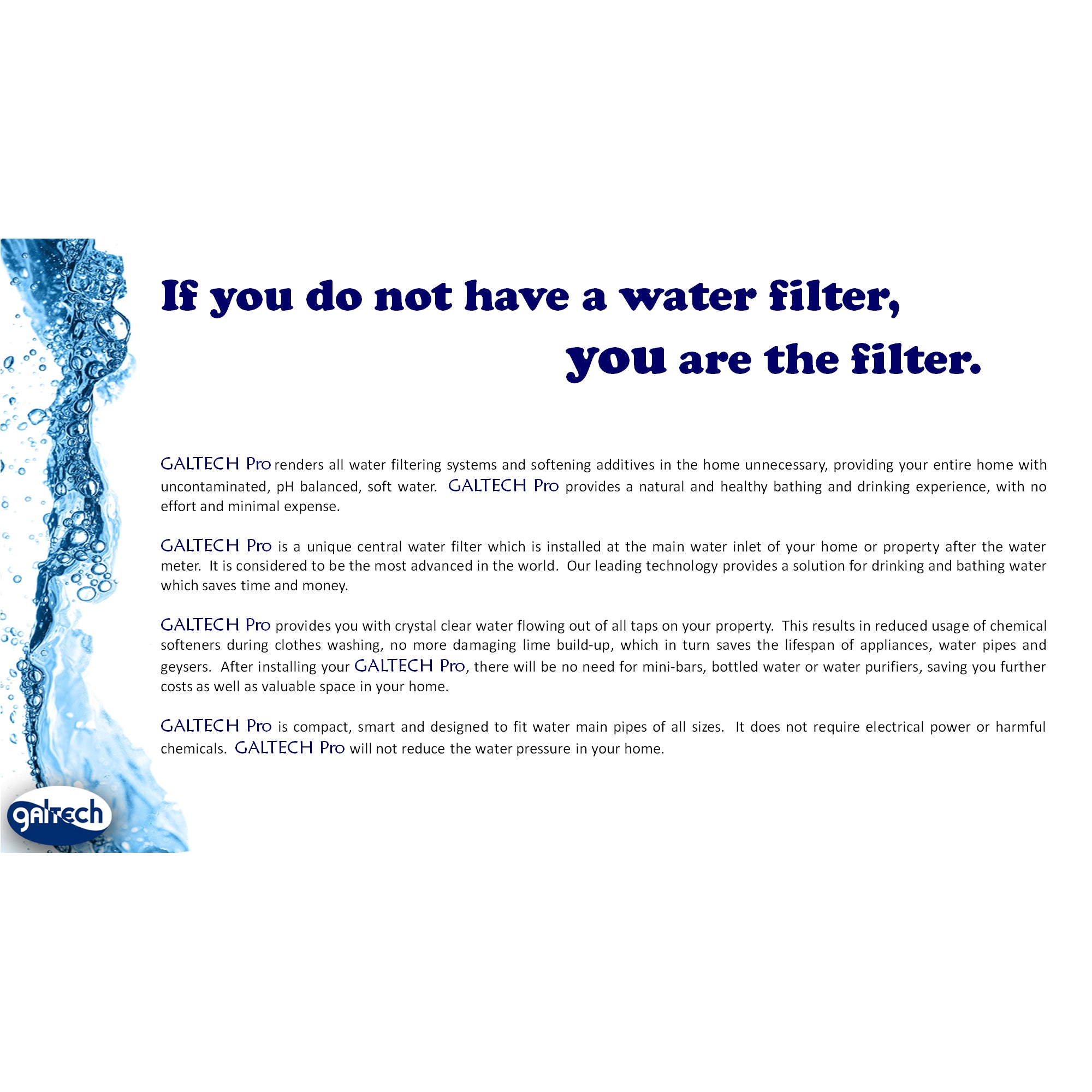 More About Galtech Pro Water Filtration System