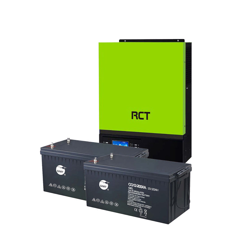RCT 3kVA 2.4kWh 24V AGM Back-Up Kit - Sustainable.co.za