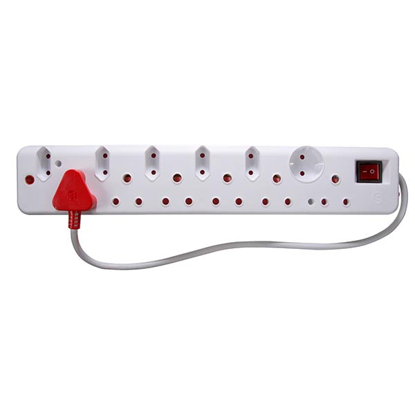Ellies 12 Way Multi-Plug With Surge Protection - Sustainable.co.za