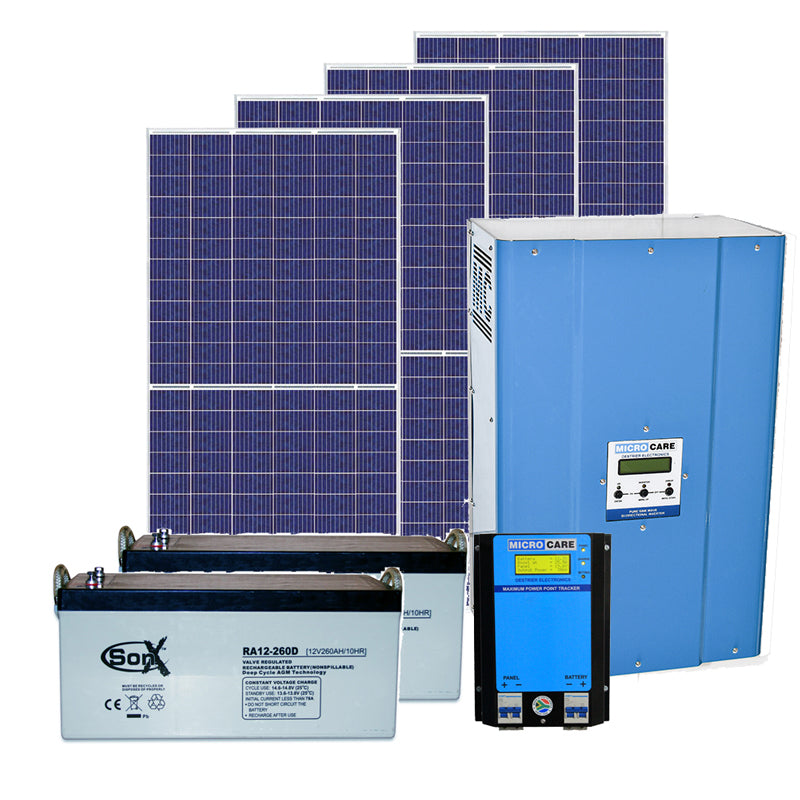 Sustainable 5kW Peak System with 12kWh Battery Reserve and 3.6kWp Solar Array Solar Power Kit - Sustainable.co.za