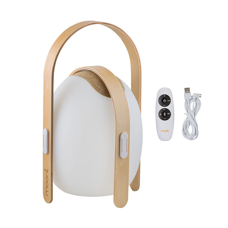 Mooni OVO Mini Speaker Lantern with Wooden Handle - Sustainable.co.za