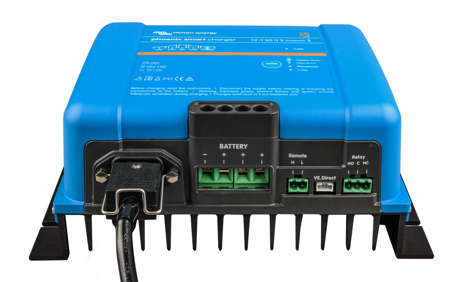 Victron Phoenix Smart IP43 24/16 16A 24V  - 2 Output Battery Charger - Sustainable.co.za