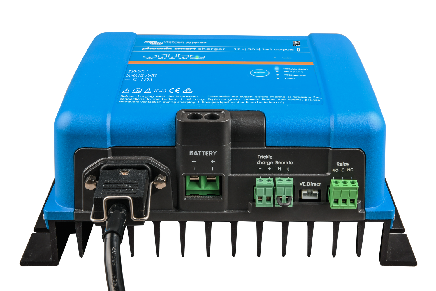 Victron Phoenix Smart IP43 12/50 50A 12V - 2 Output Battery Charger - Sustainable.co.za