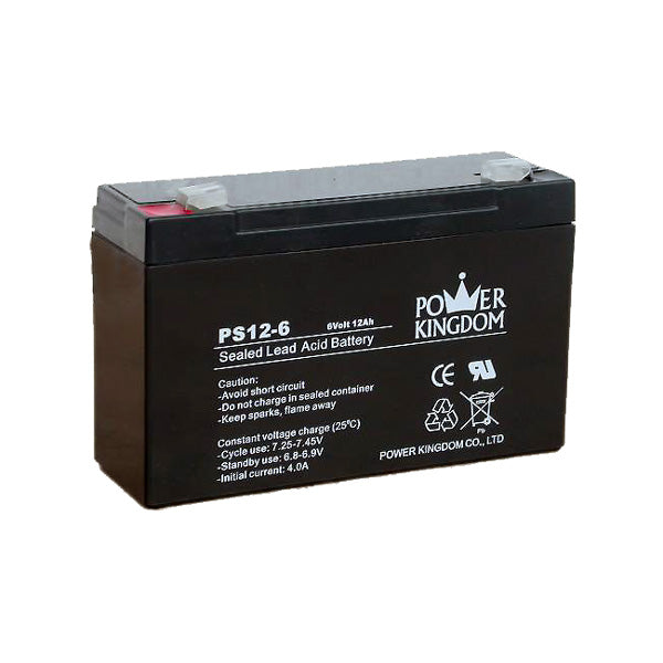 Power Kingdom PS12Ah 6V Sealed Battery - Sustainable.co.za