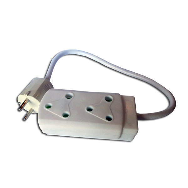 Schuko KFB-602201 to South African Multi Adaptor A312 - Sustainable.co.za