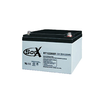 SonX 26Ah 12V AGM Battery - Sustainable.co.za