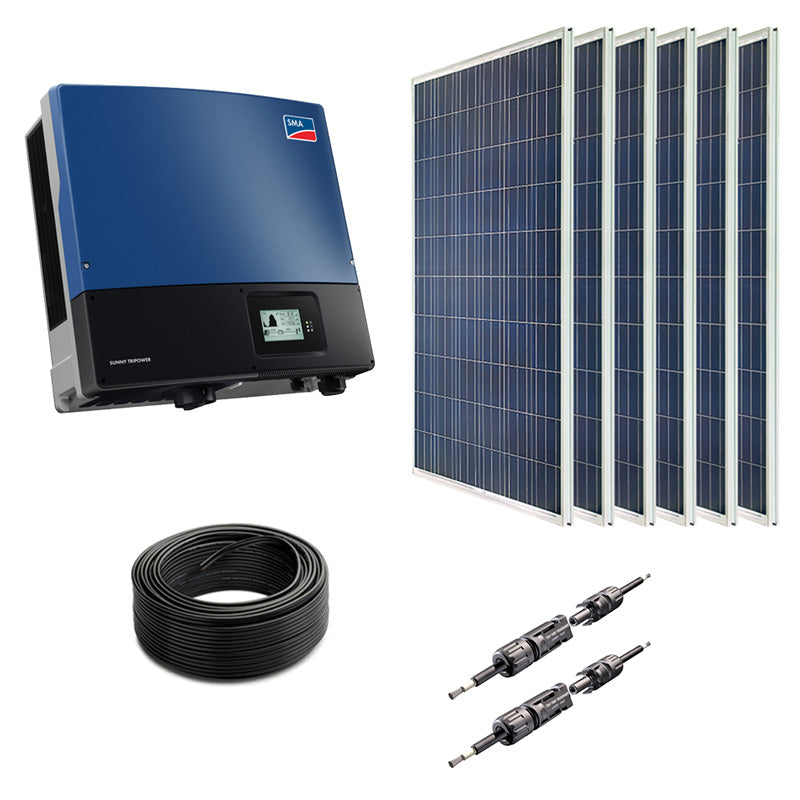Sustainable.co.za 10kWp Grid-Tied System - 3 Phase Solar Power Kit
