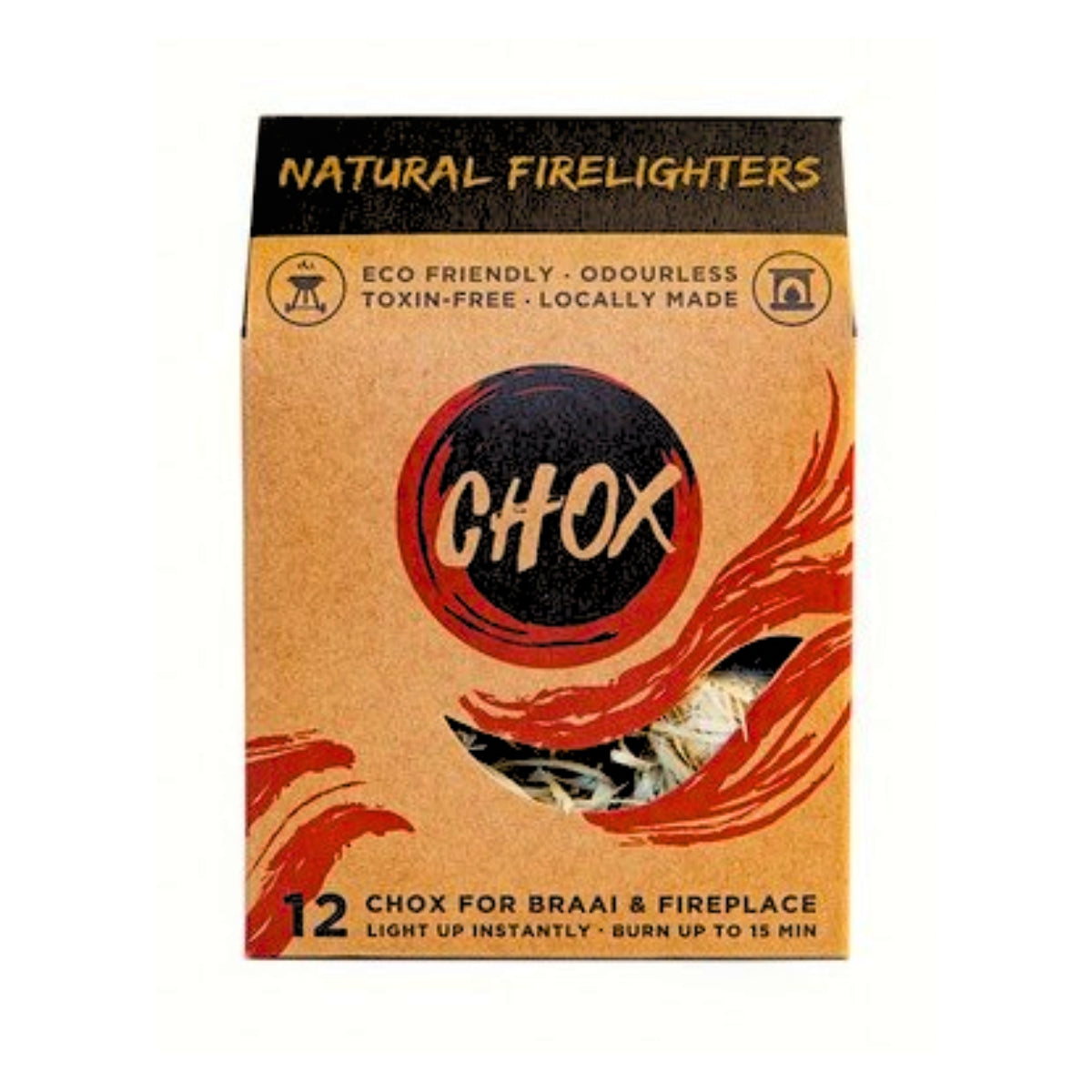 CHOX 12 Pack Natural Firelighters - Sustainable.co.za