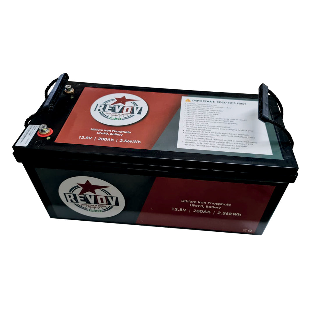 Revov 2Nd Life 200Ah 12V 2.56Kwh Lifepo4 Battery