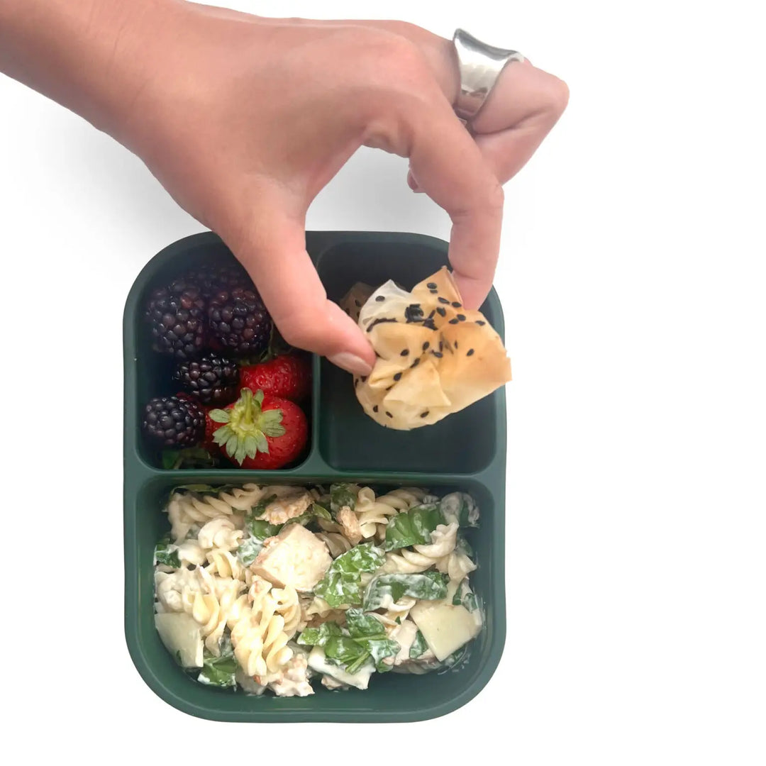 Silicone Bento Lunch Box - Moss