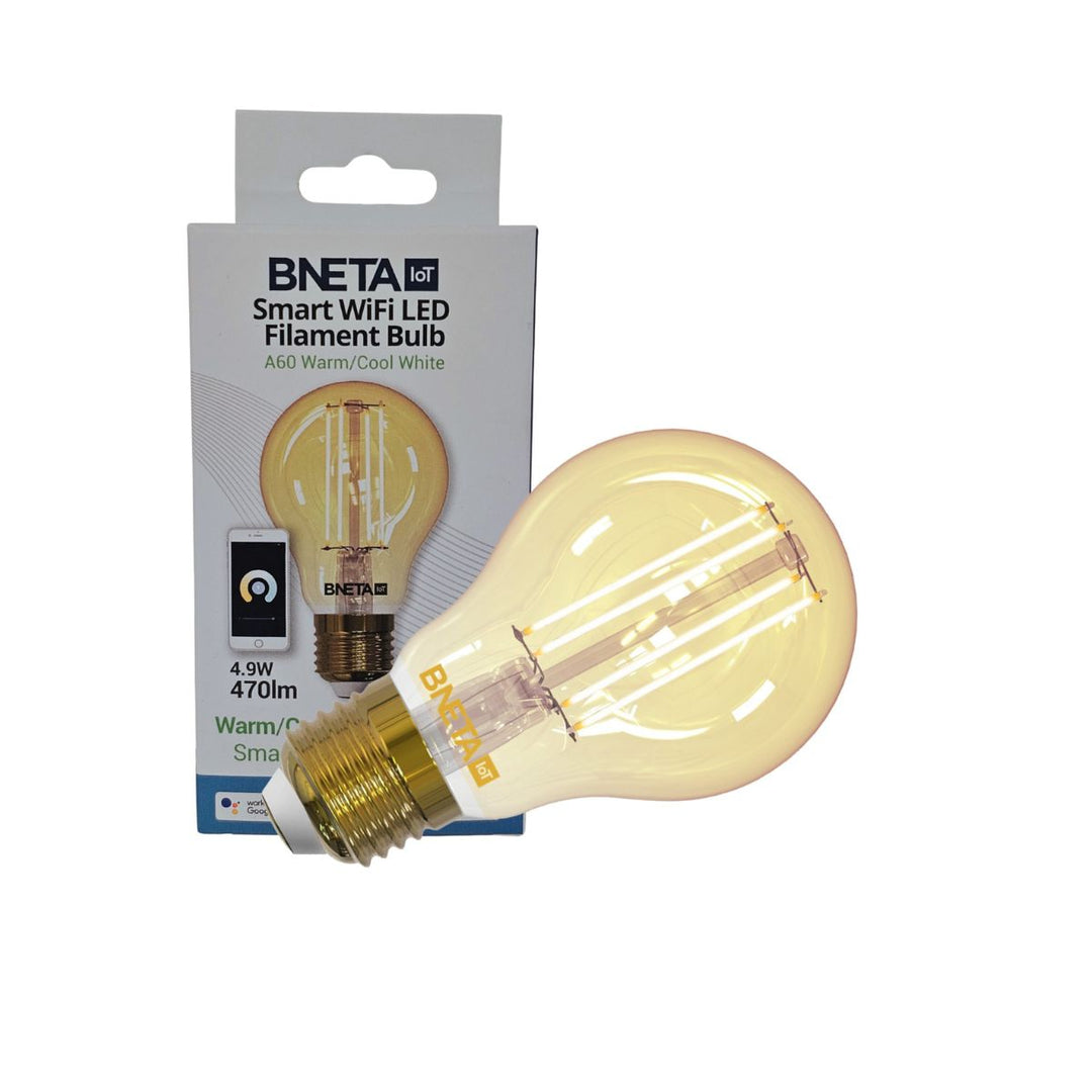 BNETA IoT Smart Filament WiFi Warm/Cool White LED Bulb (A60 E27)