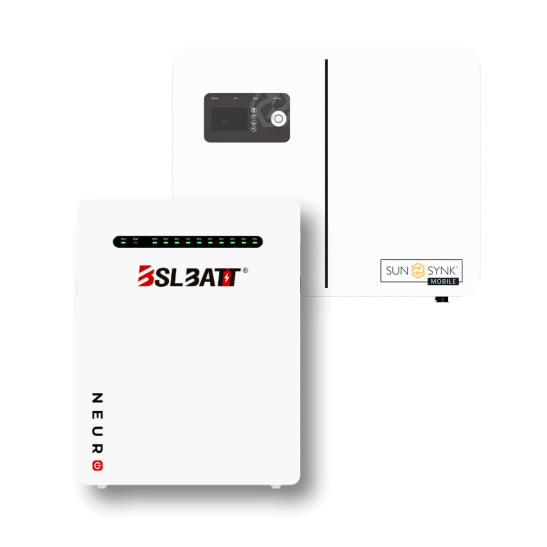 Sunsynk Powerlynk 6kW Hybrid Inverter and BSL Neuro 100Ah 5.12kWh Lithium Battery Combo
