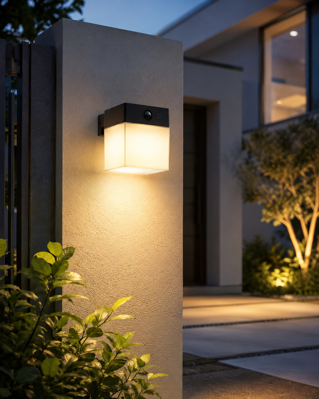 Synerji CCT Solar LED Square Wall Lamp