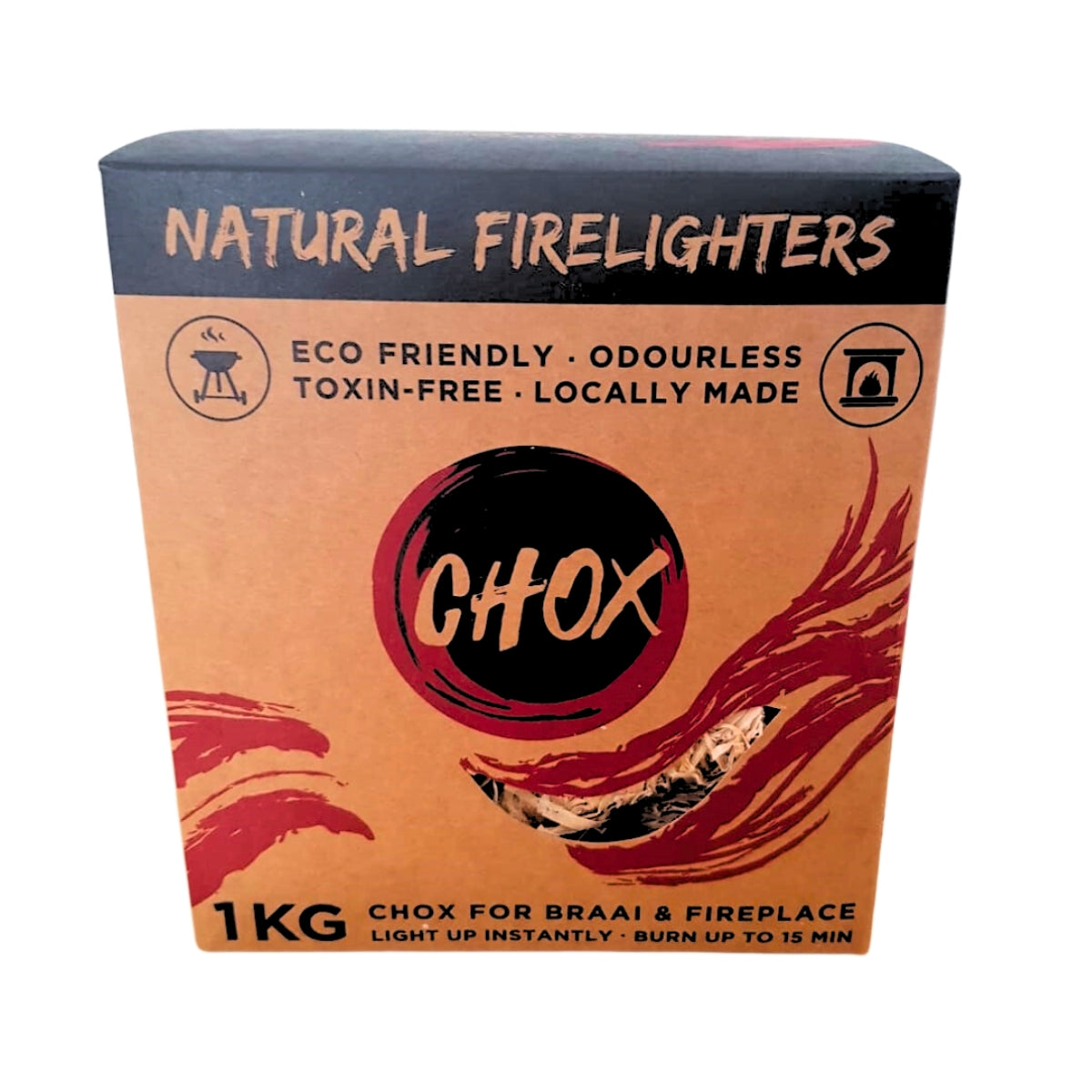 CHOX 1KG Natural Firelighters Box - Sustainable.co.za