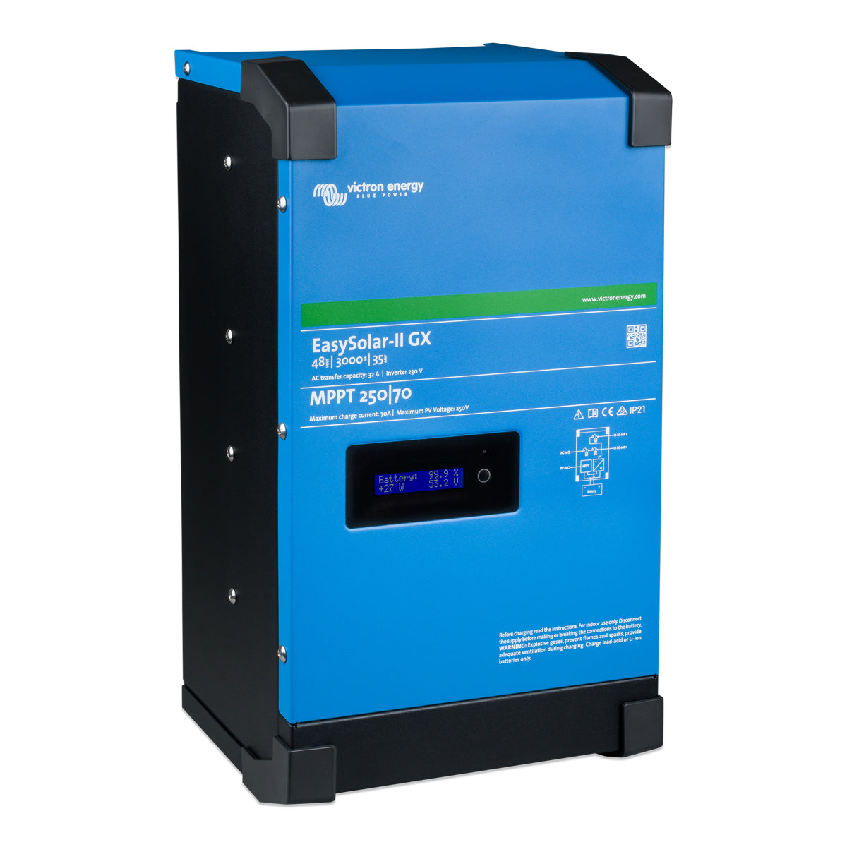 Victron EasySolar II GX 3kVA 2.4kW 24V-48V Inverter-Charger-MPPT