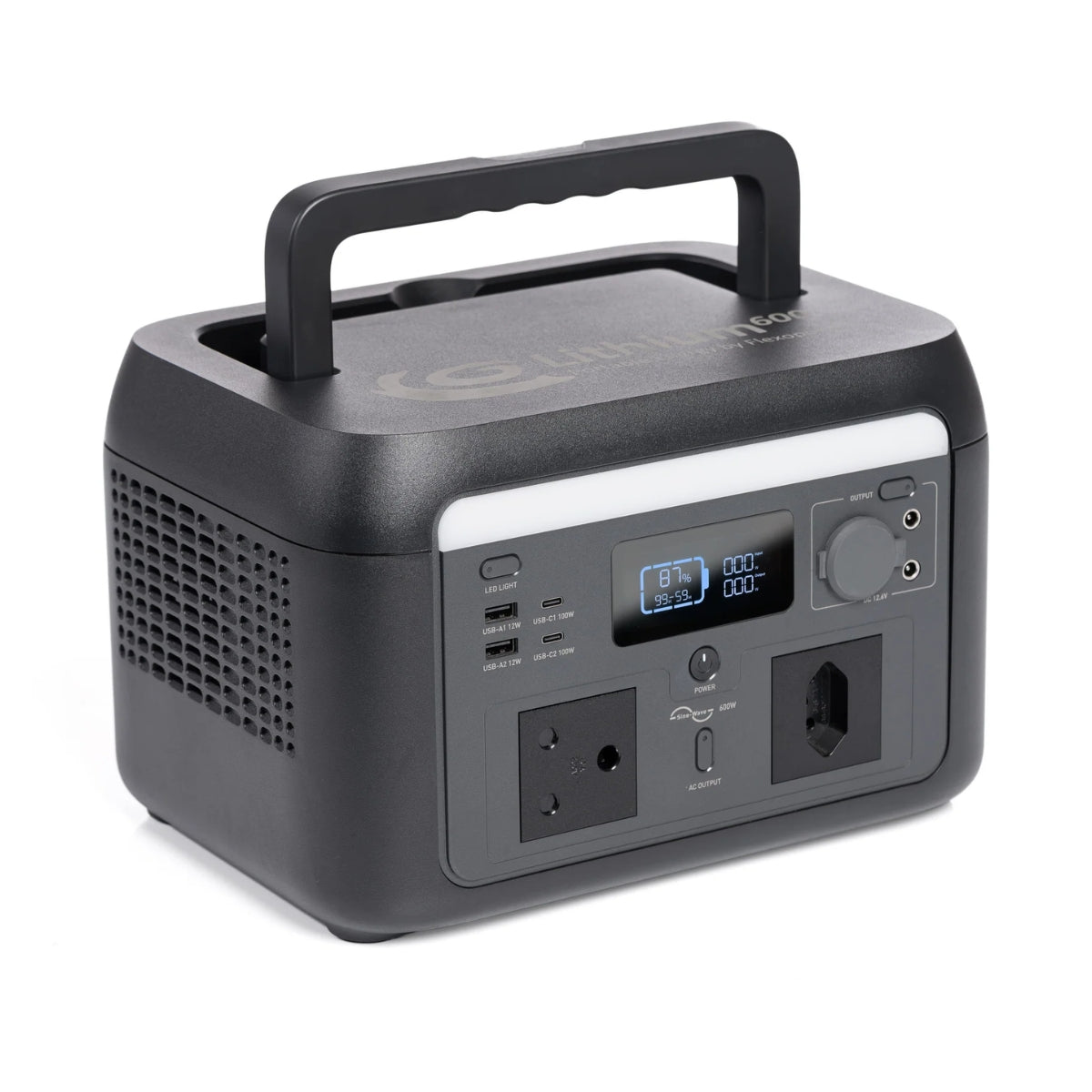 Flexopower Lithium 600Wh Portable Power Station - Sustainable.co.za