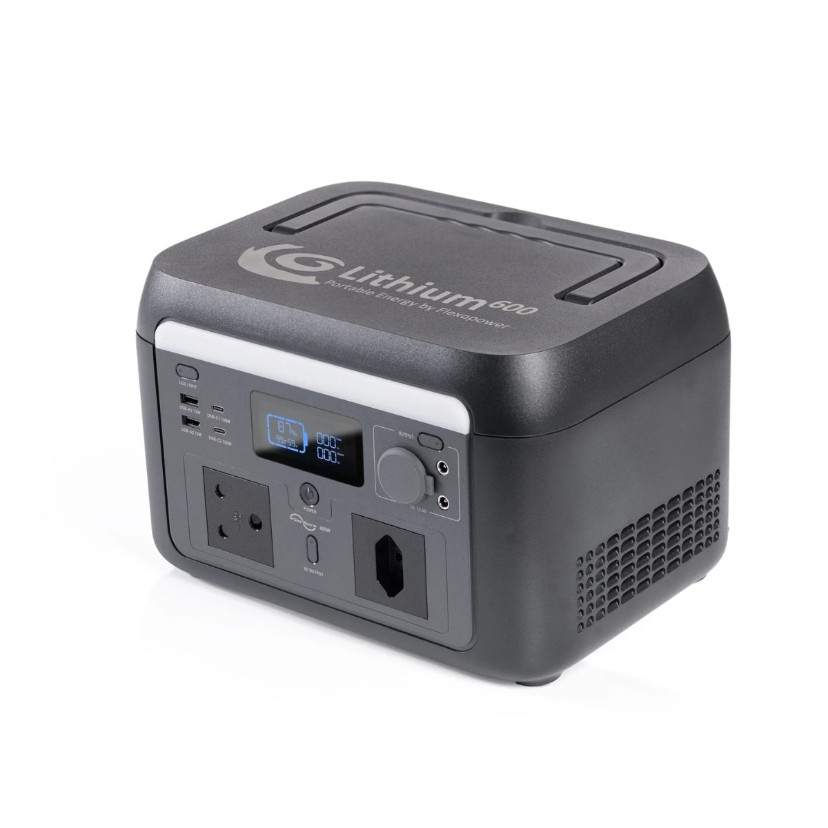 Flexopower Lithium 600Wh Portable Power Station - Sustainable.co.za
