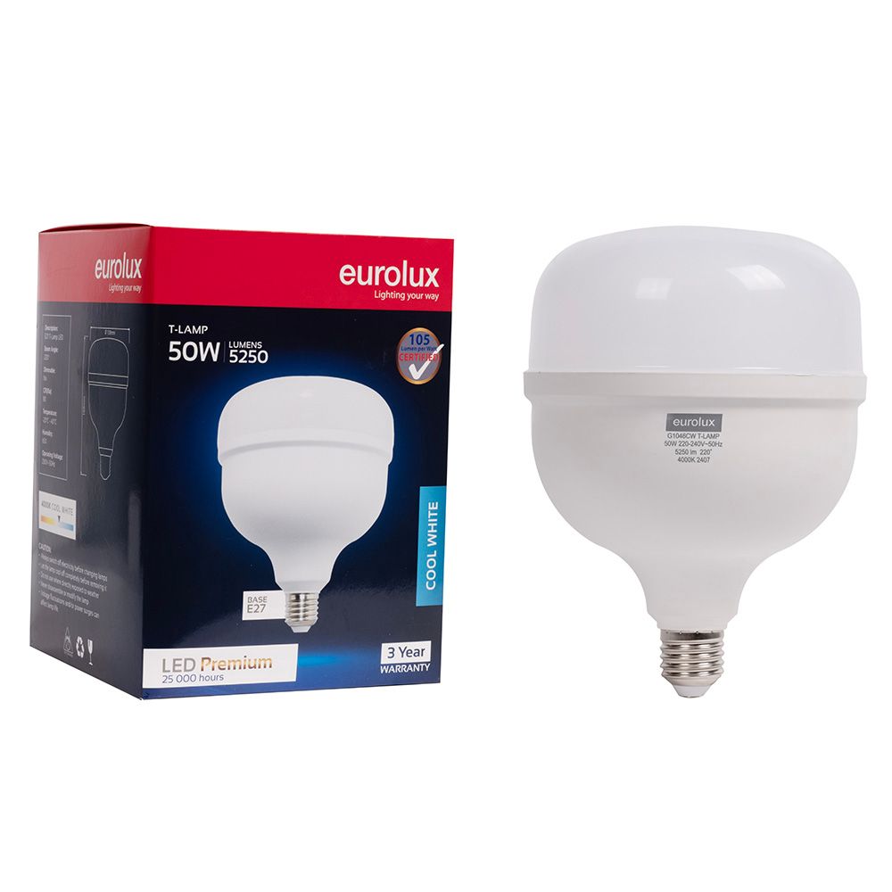 Eurolux G1046CW 50W E27 4000K T-Lamp LED Bulb