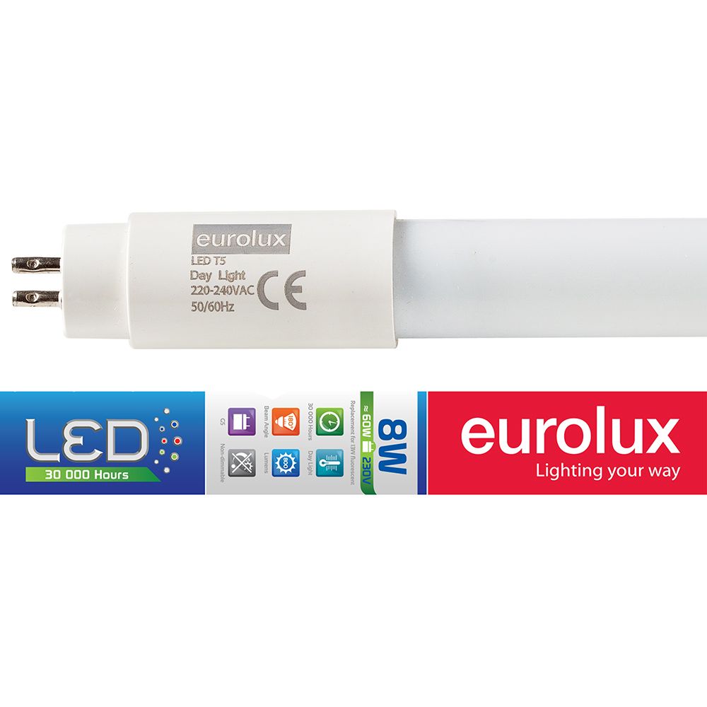 Eurolux G44DL Daylight G5 8W Opal T5 LED Tube