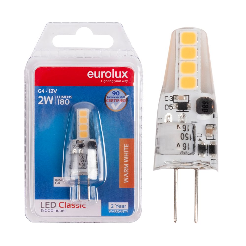 Eurolux G948WW 2W G4 3000K LED Bi-Pin Lamp