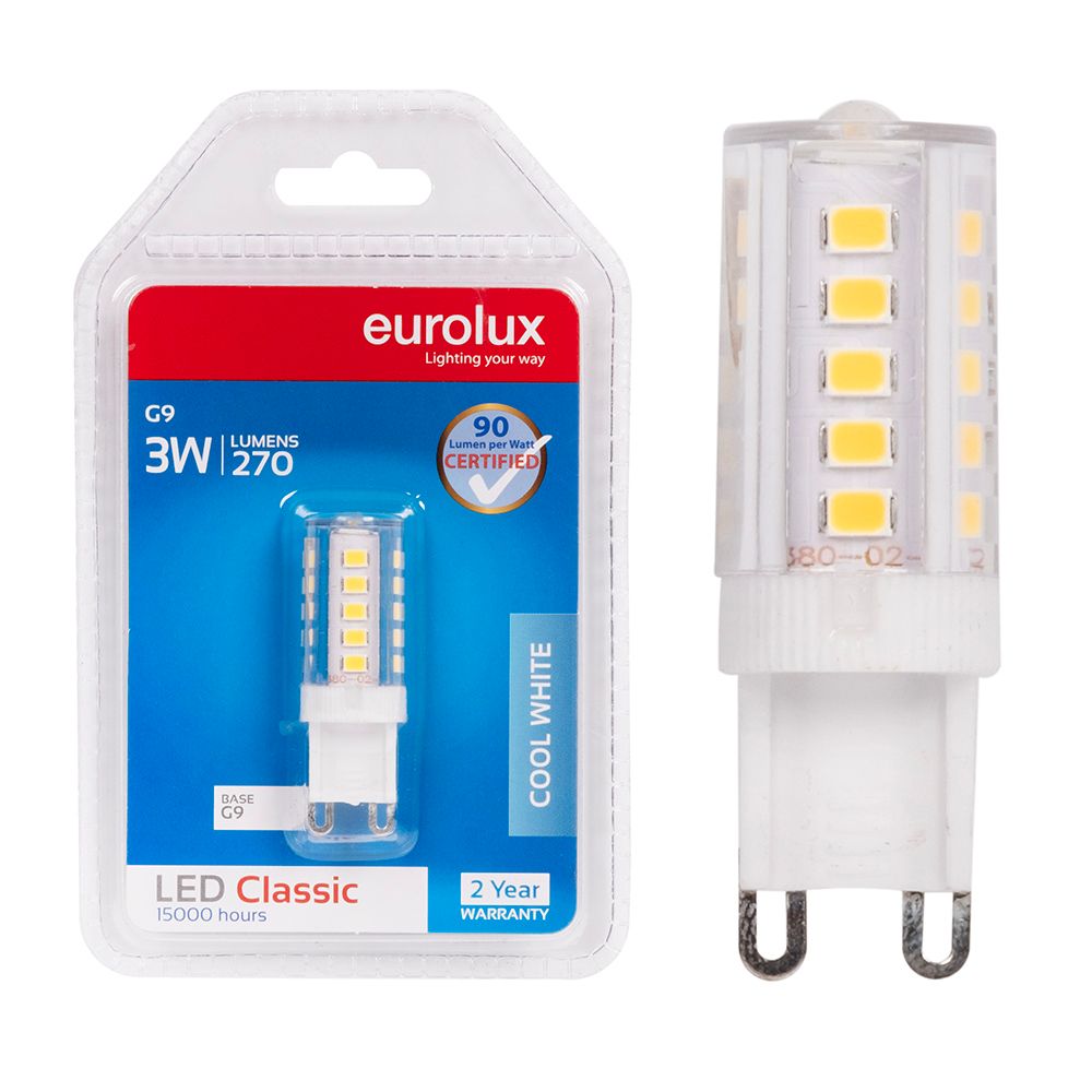 Eurolux G949CW 3W G9 4000K LED Lamp