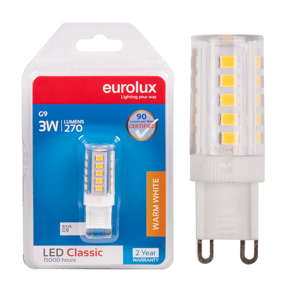 Eurolux G949WW 3W G9 3000K LED Lamp