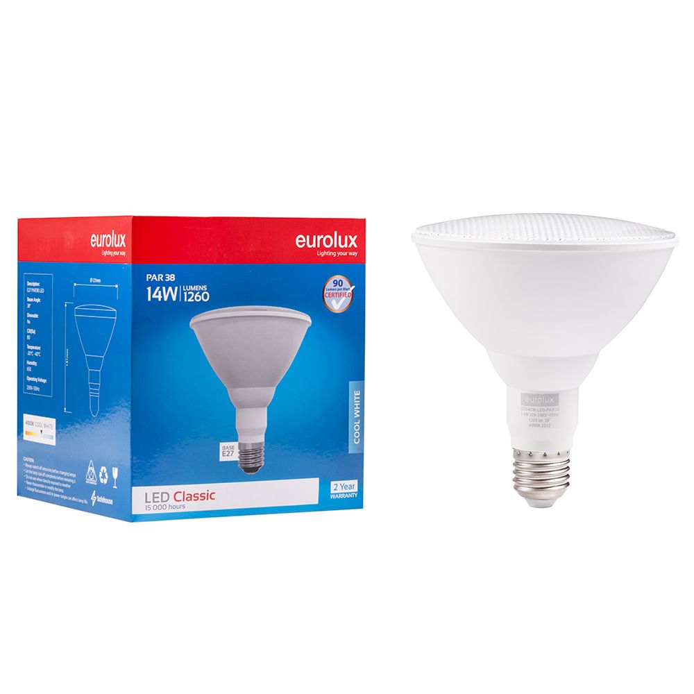 Eurolux G994CW 14W E27 4000K PAR38 Reflector LED Bulb