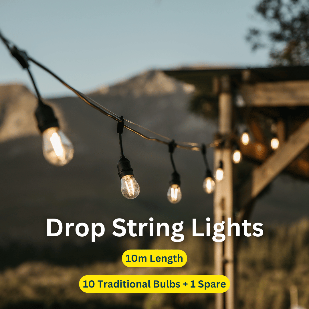 Stellar Lighting 20m 20 LED Festoon Vintage Bulb String Lights