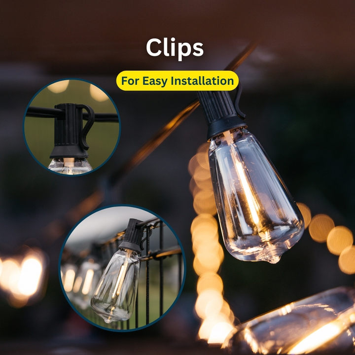 Stellar Lighting 10m 25 Classic Vintage LED Bulbs String Light