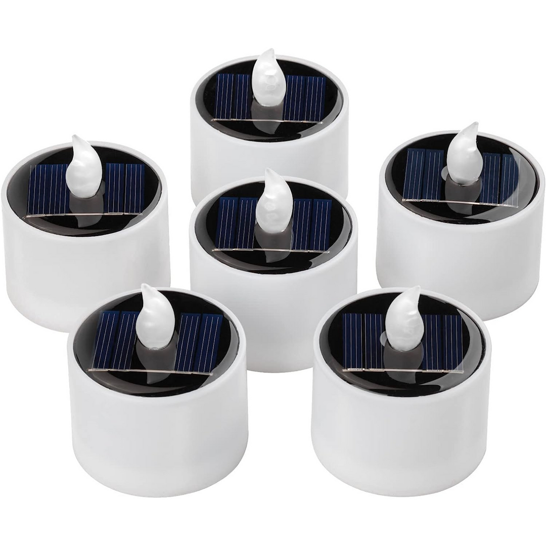 Stellar Lighting 6 Solar LED Tea Light Candles