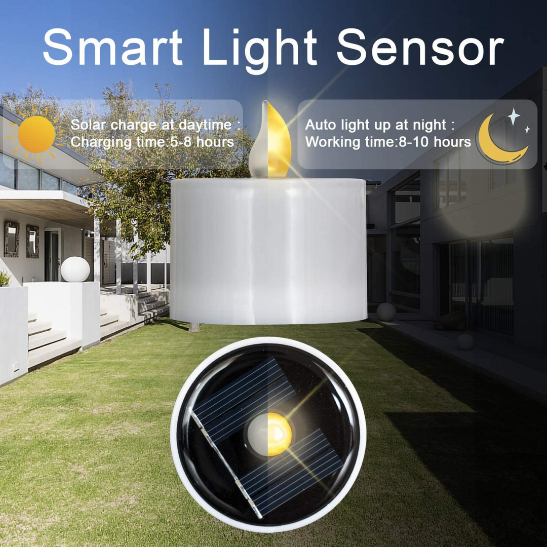 Stellar Lighting 6 Solar LED Tea Light Candles