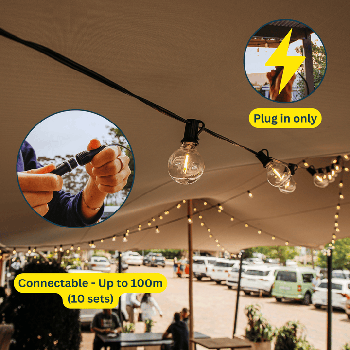 Stellar Lighting 10m 25 LED Bulb Classic String Lights