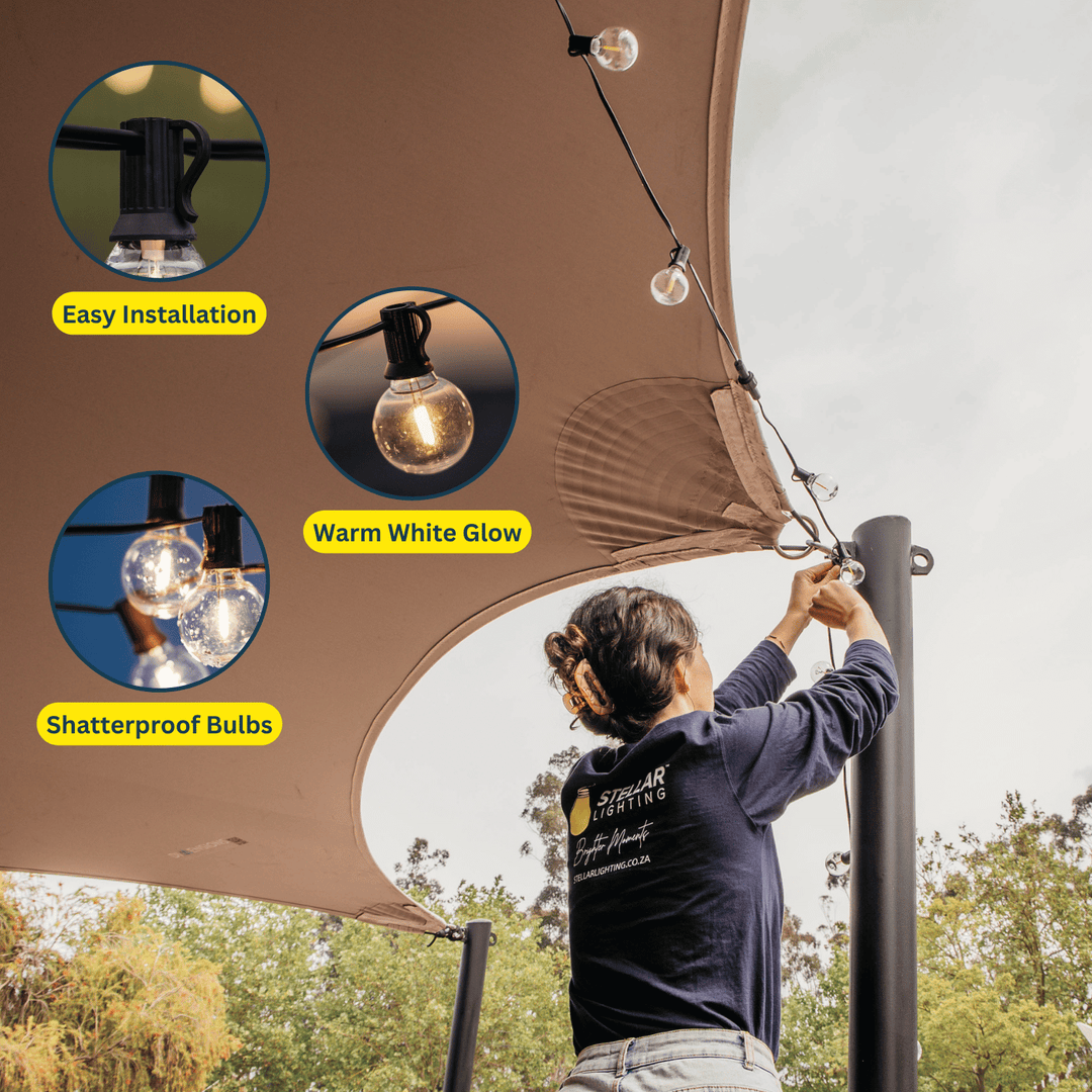 Stellar Lighting 10m 25 LED Bulb Classic String Lights