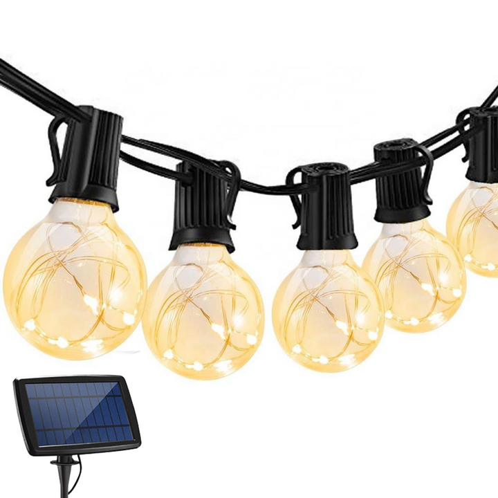 Stellar Lighting 10m Solar 25 Wire LED Classic Retro Bulb String Lights