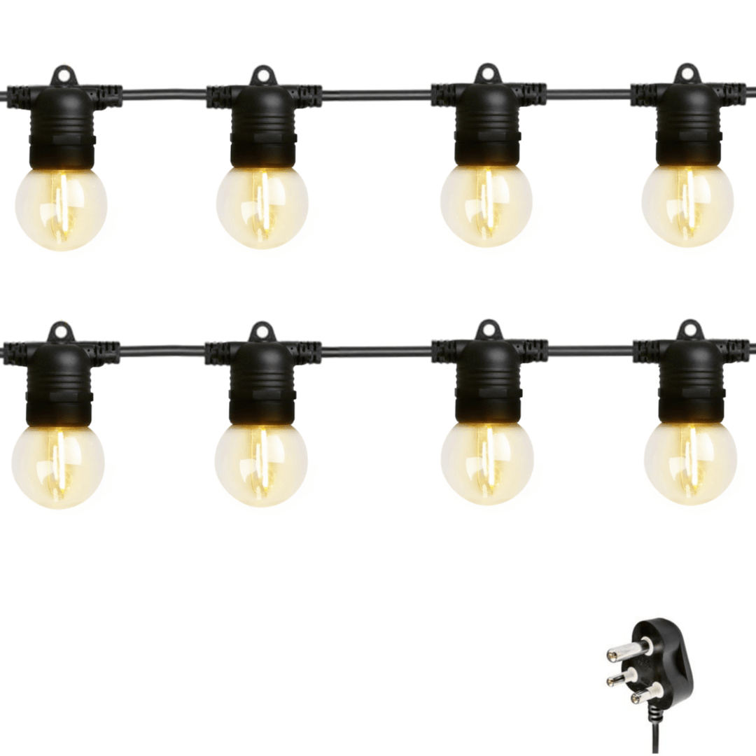 Stellar Lighting 20m 20 LED Festoon Retro Bulb String Lights