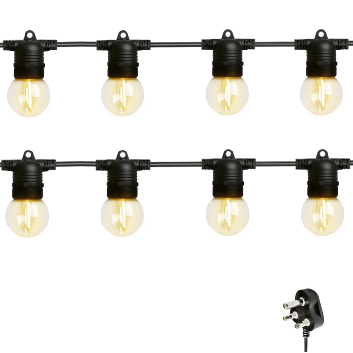 Stellar Lighting 20m 20 LED Festoon Retro Bulb String Lights