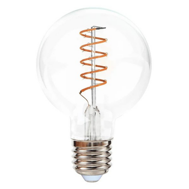 Stellar Lighting Retro Edison Spiral Light Bulb G80 Warm White LED E27 3W