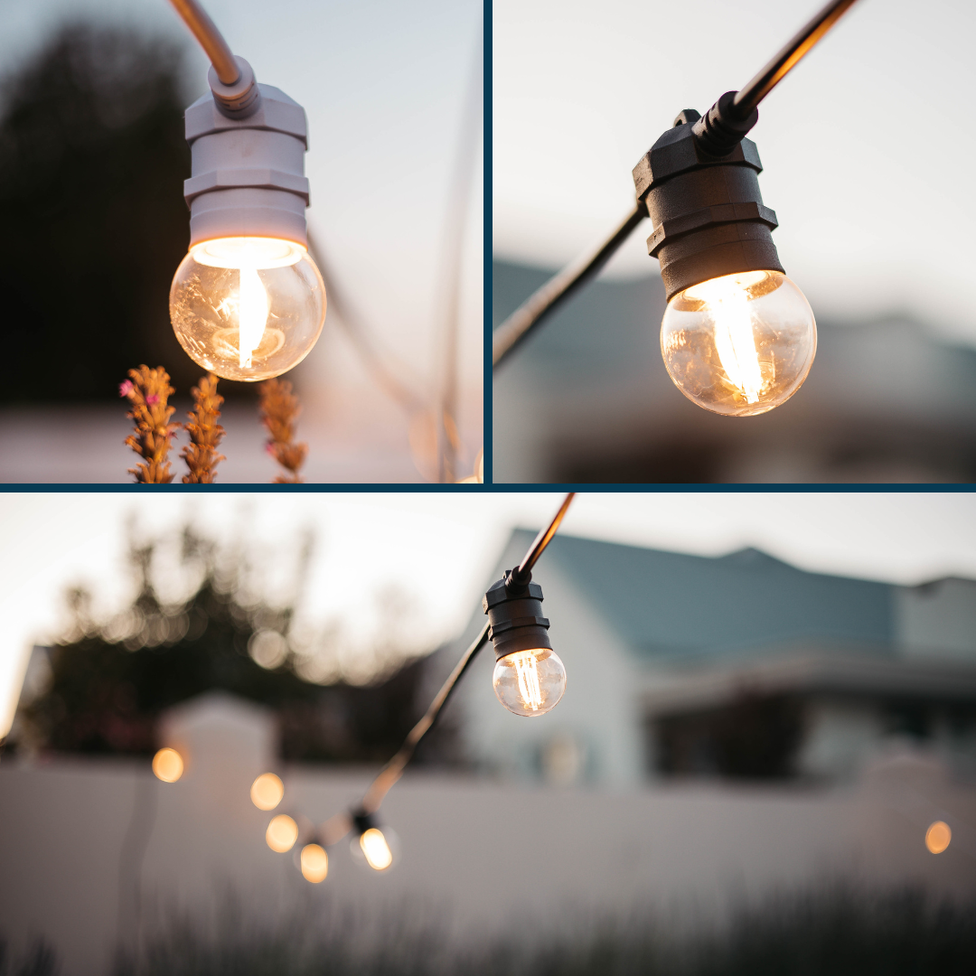 Stellar Lighting Retro Edison G45 LED E27 2W 6 Pack Replacement Bulbs