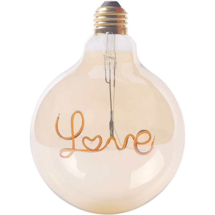 Stellar Lighting Retro Edison Light Bulb G125 LOVE Warm White LED E27 3W