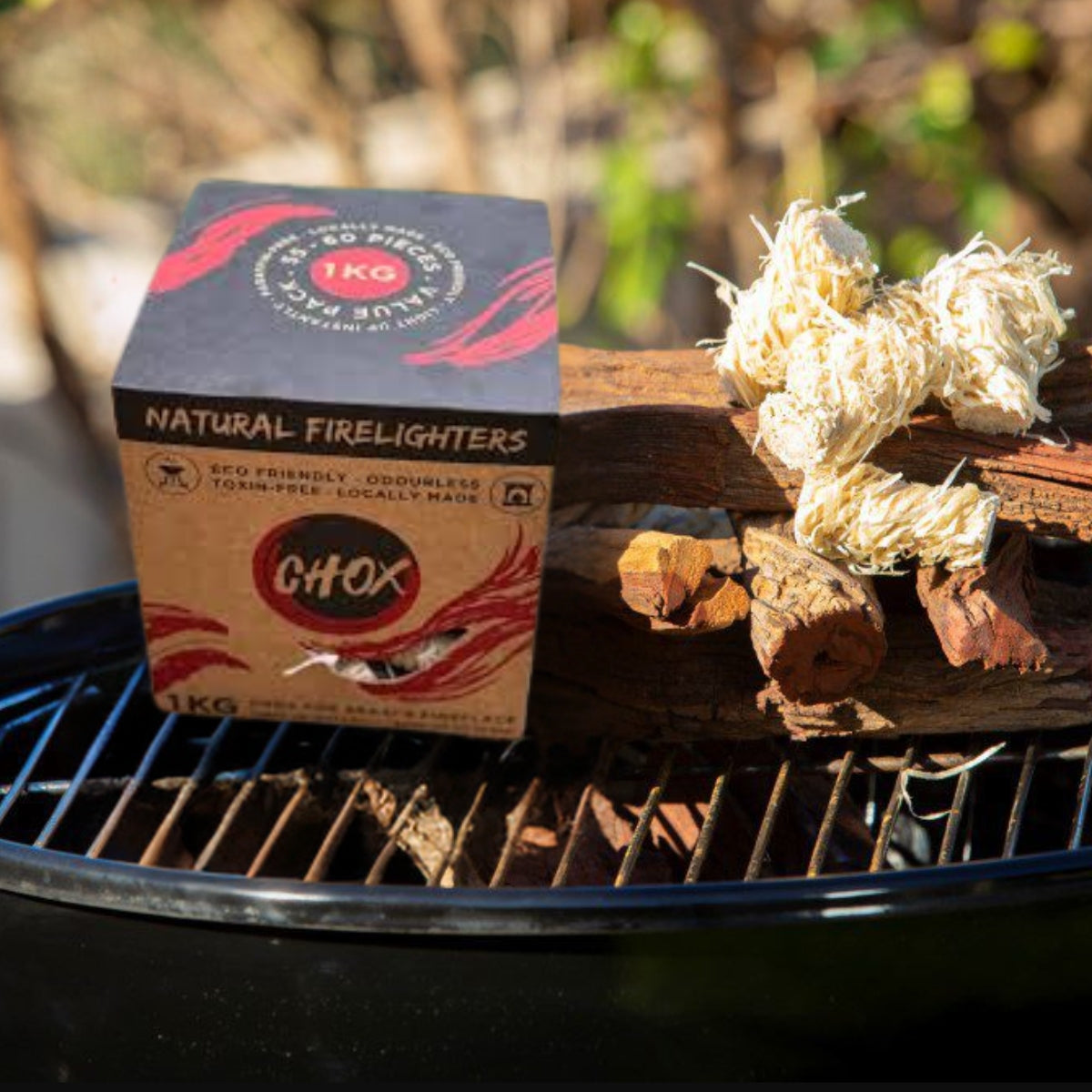 CHOX 1KG Natural Firelighters Box - Sustainable.co.za