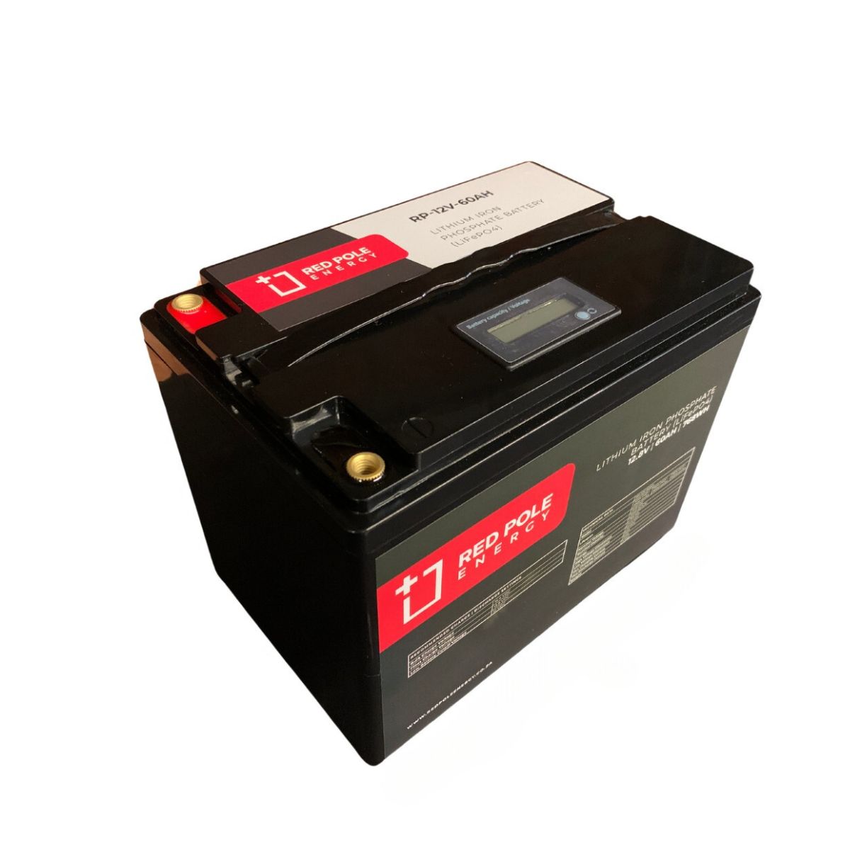 Red Pole Energy 12V 60Ah 768Wh LiFePO4 Battery